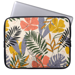 Capa Para Notebook O padrão original com folhas tropicais e o plano