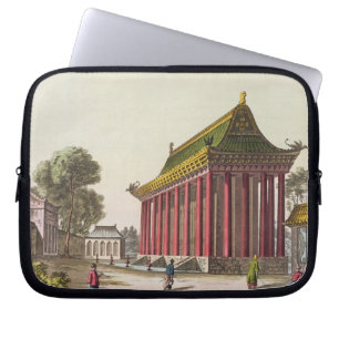 Capa Para Notebook "O palácio europeu" em Yuen-Ming-Yuan, illustrat