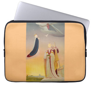 Capa Para Notebook O Papa de Roma, Virgem Maria e Jesus