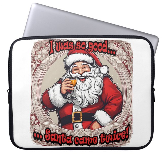 Capa Para Notebook O Papai Noel veio duas vezes! (Frente)