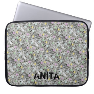 Capa Para Notebook O Pastel moderno do granito da geologia pontilha