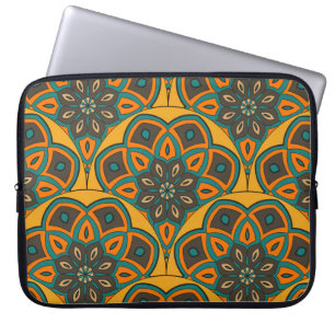 Capa Para Notebook O peixe abstrato mandala balança um padrão perfeit
