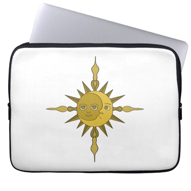 Capa Para Notebook O Sol e a Lua (Frente)
