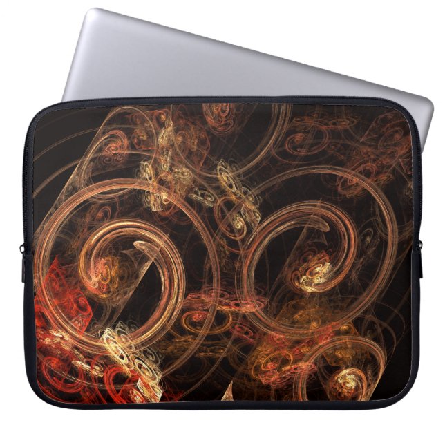 Capa Para Notebook O som da Bolsa de laptop de Abstrato de música (Frente)