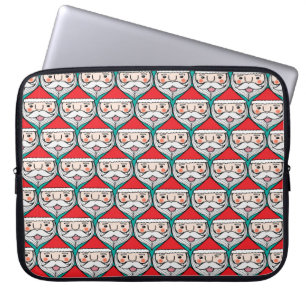 Capa Para Notebook O sorriso do Papai Noel bonitinho de Natal