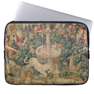 Capa Para Notebook O Unicórnio é Encontrado, Tapeçaria Medieval