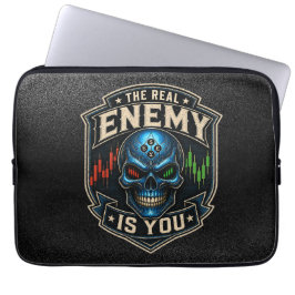 Capa Para Notebook O Verdadeiro Inimigo É Você Black Grunge