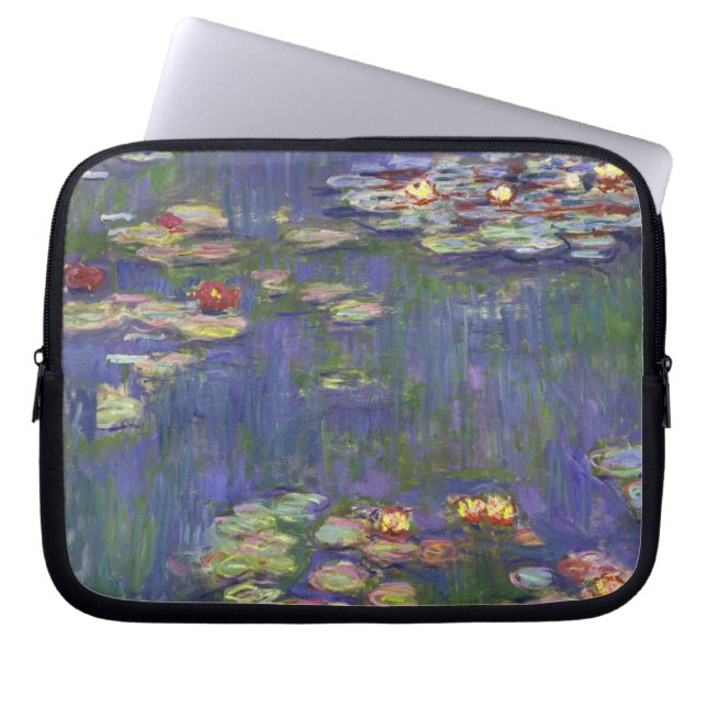 Capa Para Notebook Obra-Prima de Monet Ninféias Pintura (Frente)