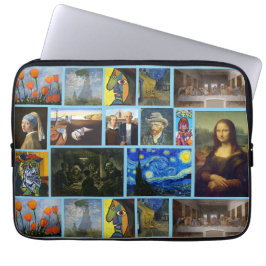 Capa Para Notebook Obras-primas de Arte, Azul