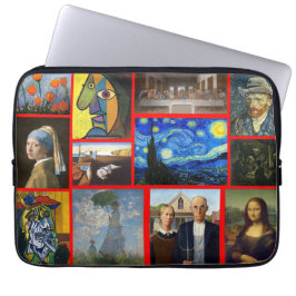 Capa Para Notebook Obras-primas de Arte, Vermelho