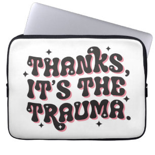 Capa Para Notebook Obrigado É o Trauma Humor Negro Citação