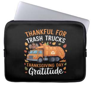Capa Para Notebook Obrigado pelo Reciclar de Truck no Dia de Ação de
