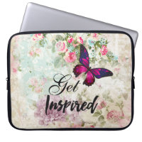 Obter Colagem Inspirada de Frente e Borboleta Rosa