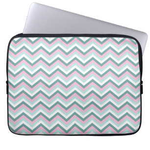 Capa Para Notebook Ocean Mist Chevron Patterno