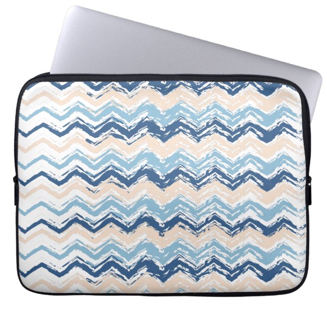 Capa Para Notebook Ocean Waves Chevron (Frente)