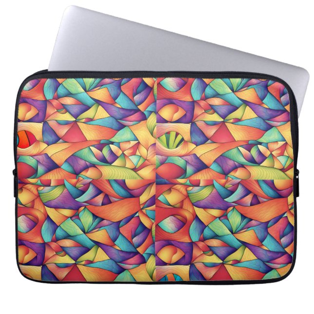 Capa Para Notebook Oceano Psicodélico (Frente)