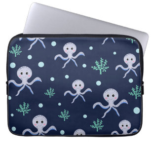 Capa Para Notebook Octopus sob o padrão das crianças do mar