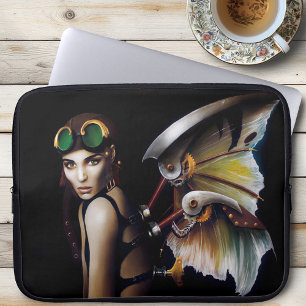 Capa Para Notebook Óculos de Asas de Fada Mecânica Steampunk