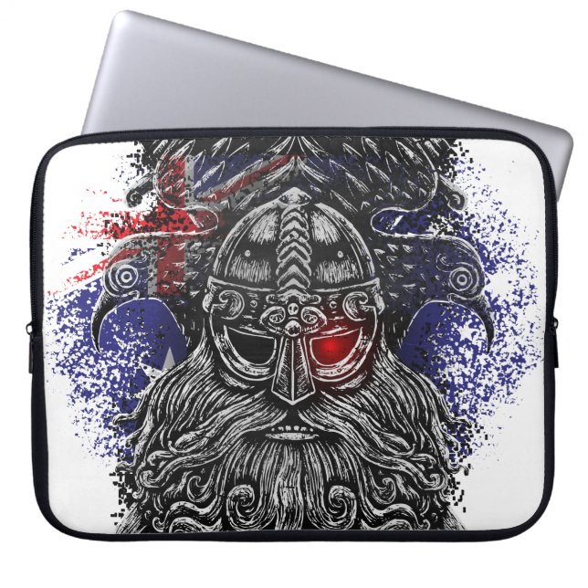 Capa Para Notebook Odin ravens swords Viking Mythology Australia flag (Frente)