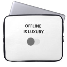 Offline é uma Luxuosa Manga de Laptop Minimalista 