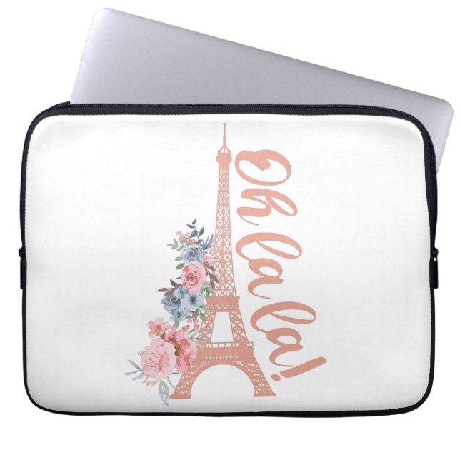 Capa Para Notebook Oh La La - Torre Eiffel Paris França (Frente)