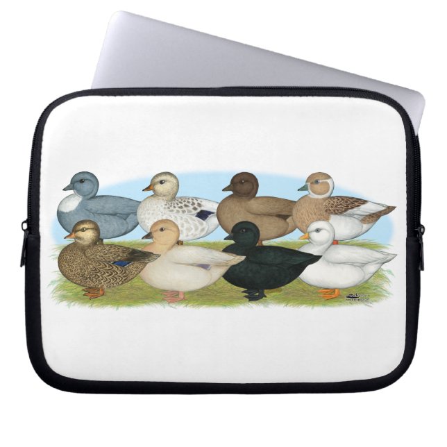 Capa Para Notebook Oito Patos de Chamada (Frente)