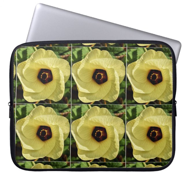 Capa Para Notebook Okra Flower (Frente)