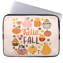 Capa Para Notebook Olá Fall Pumpkins