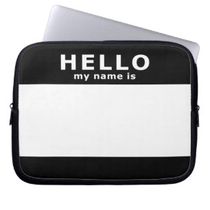 Capa Para Notebook Olá, meu nome é