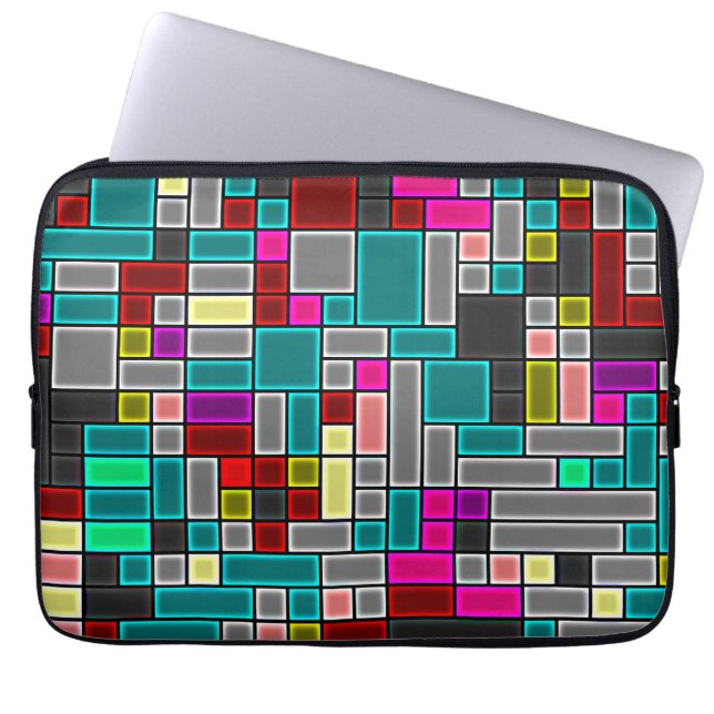 Capa Para Notebook Olhar colorido 13" do vitral (Frente)