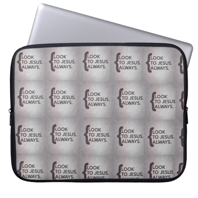 Capa Para Notebook Olhe para Jesus Sempre Bolsas de laptop (Frente)