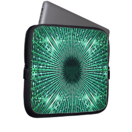 Capa Para Notebook Olho de agulha acrílico, tons verdes de menta