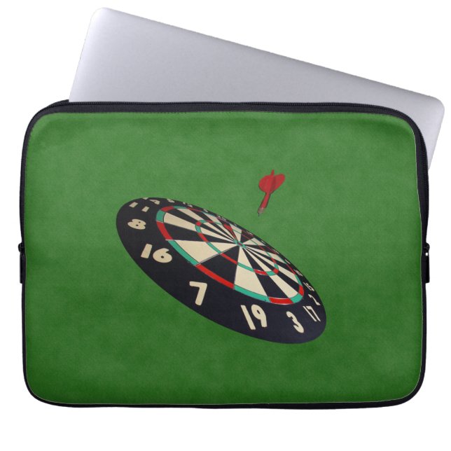 Capa Para Notebook Olho De Destino Verde Denim Darts, (Frente)
