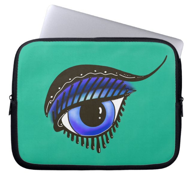Capa Para Notebook Olho De Medusa Laptop Neoprene De 10" (Frente)