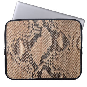 Capa Para Notebook Olho de Snakeskin castanho