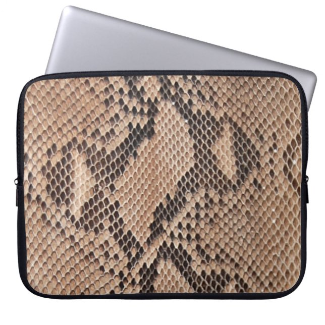 Capa Para Notebook Olho de Snakeskin castanho (Frente)