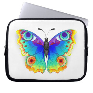 Capa Para Notebook Olho Peacock da Borboleta Arco-Íris