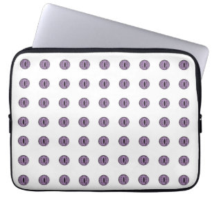 Capa Para Notebook Olhos de Bolinhas Roxo do Dia das Bruxas