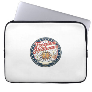 Capa Para Notebook Onda de Calor da Liberdade Patriótica Clima de Ver
