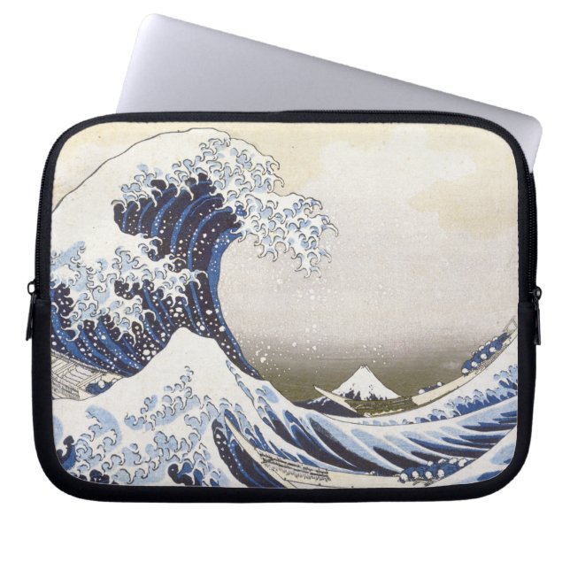 Capa Para Notebook Onda de Excelente de Hokusai (Frente)