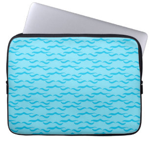 Capa Para Notebook Ondas de Água do Mar Azul Pastel Oceano Pacífico