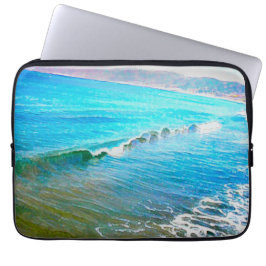 Capa Para Notebook Ondas de Aquarela