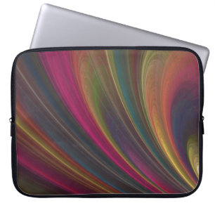 Capa Para Notebook Ondas de areia macias coloridas