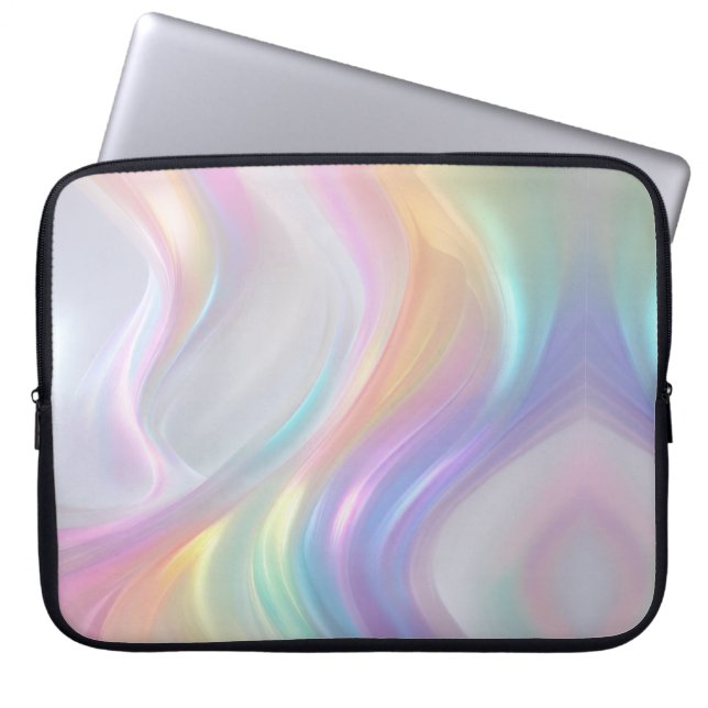 Capa Para Notebook Ondas de Luz (Frente)