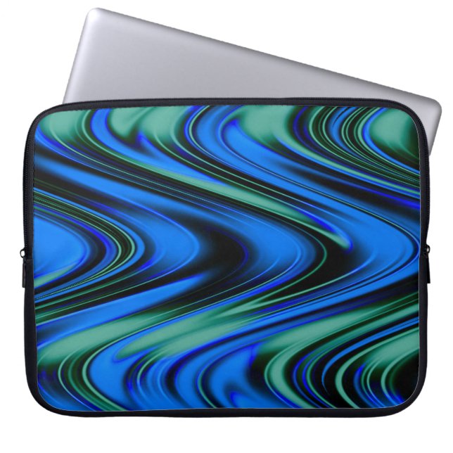 Capa Para Notebook Ondas giratórias... (Frente)