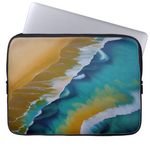 Capa Para Notebook Ondas na praia de Sandy