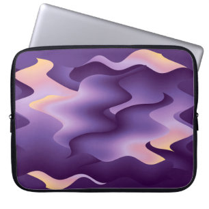 Capa Para Notebook Ondas roxas