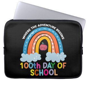 Capa Para Notebook Onde a Aventura Começa 100 Dias Mais Inteligente