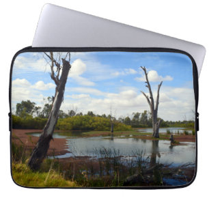Capa Para Notebook Onde A Vida Selvagem Joga, Riverland, Austrália,
