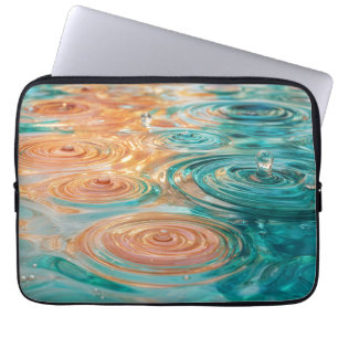 Capa Para Notebook Ondulações de Tranquilidade Harmonia Abstrata da Á